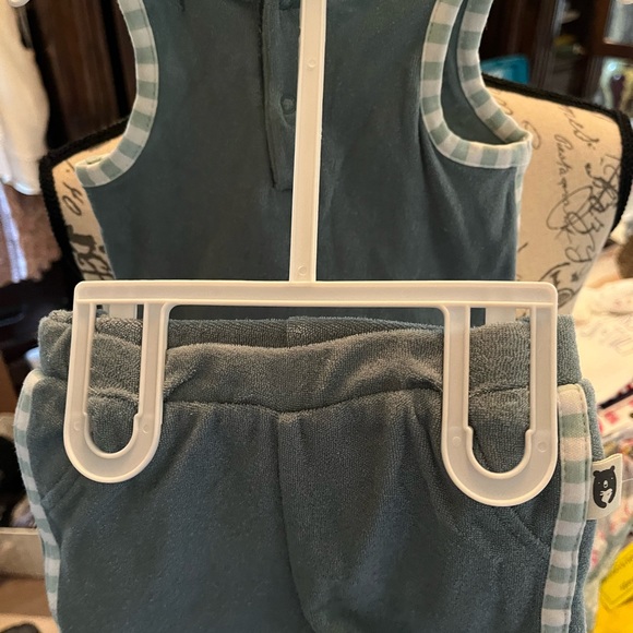 Rabbit bear organic cute light teal nwt size 3-6 months - Picture 3 of 3